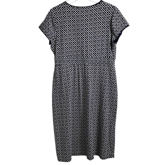 Boden Elisa Geometric Print Dress – Size 12L - Picture 3 of 8